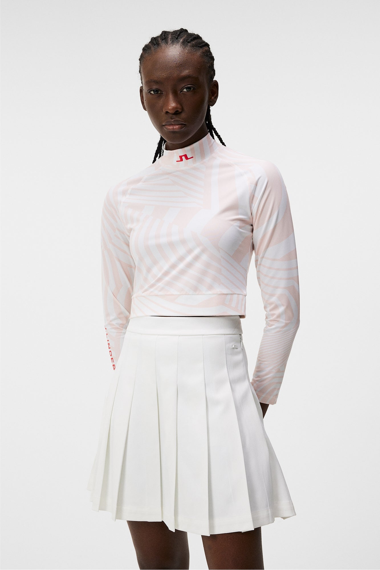 Women | Tea Long Sleeve Top | Dazzle Wave Rose