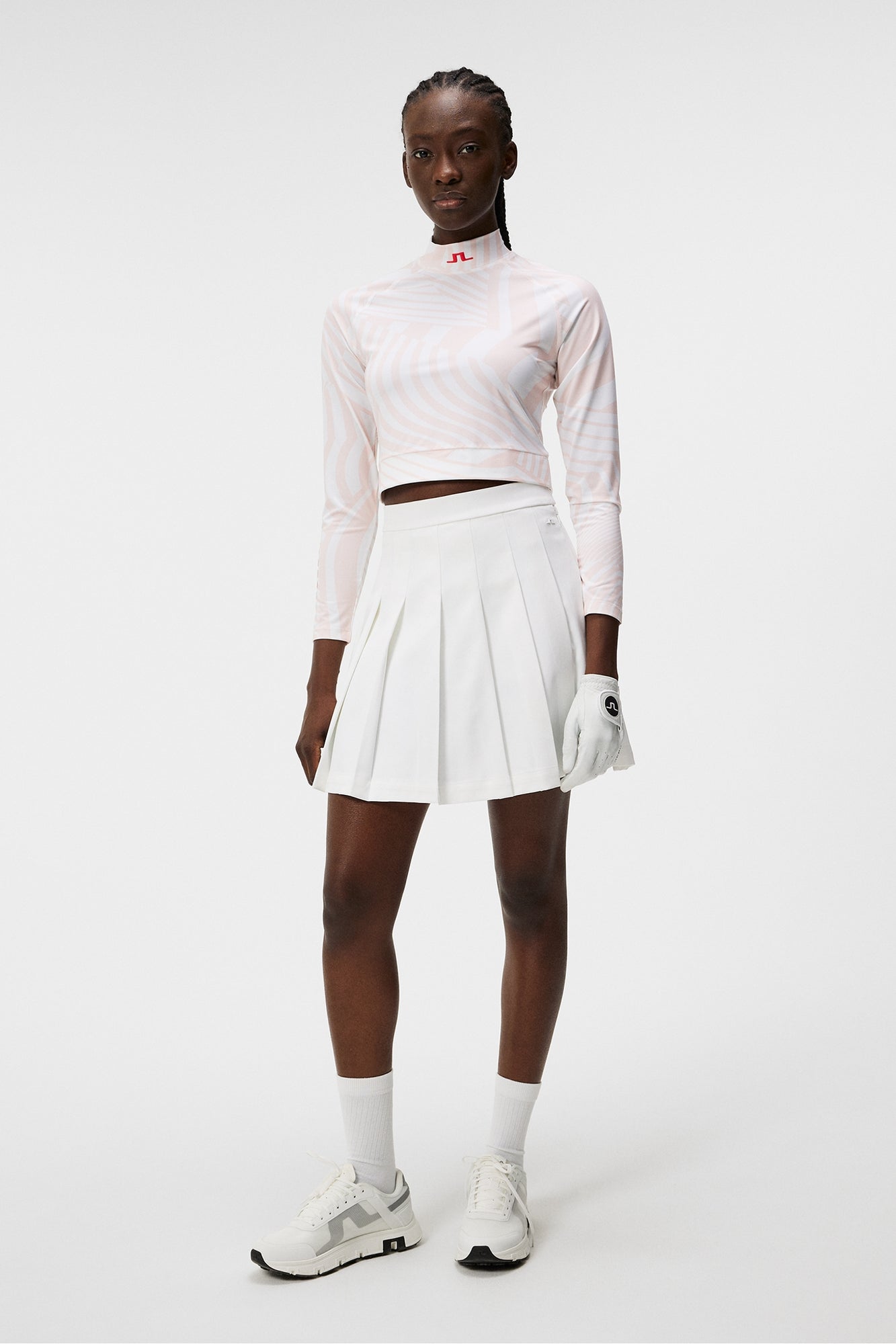 Women | Tea Long Sleeve Top | Dazzle Wave Rose