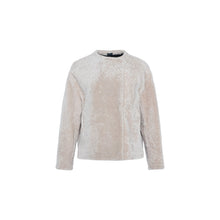 Women | Textured Shearling Lamb Jacket | Beige