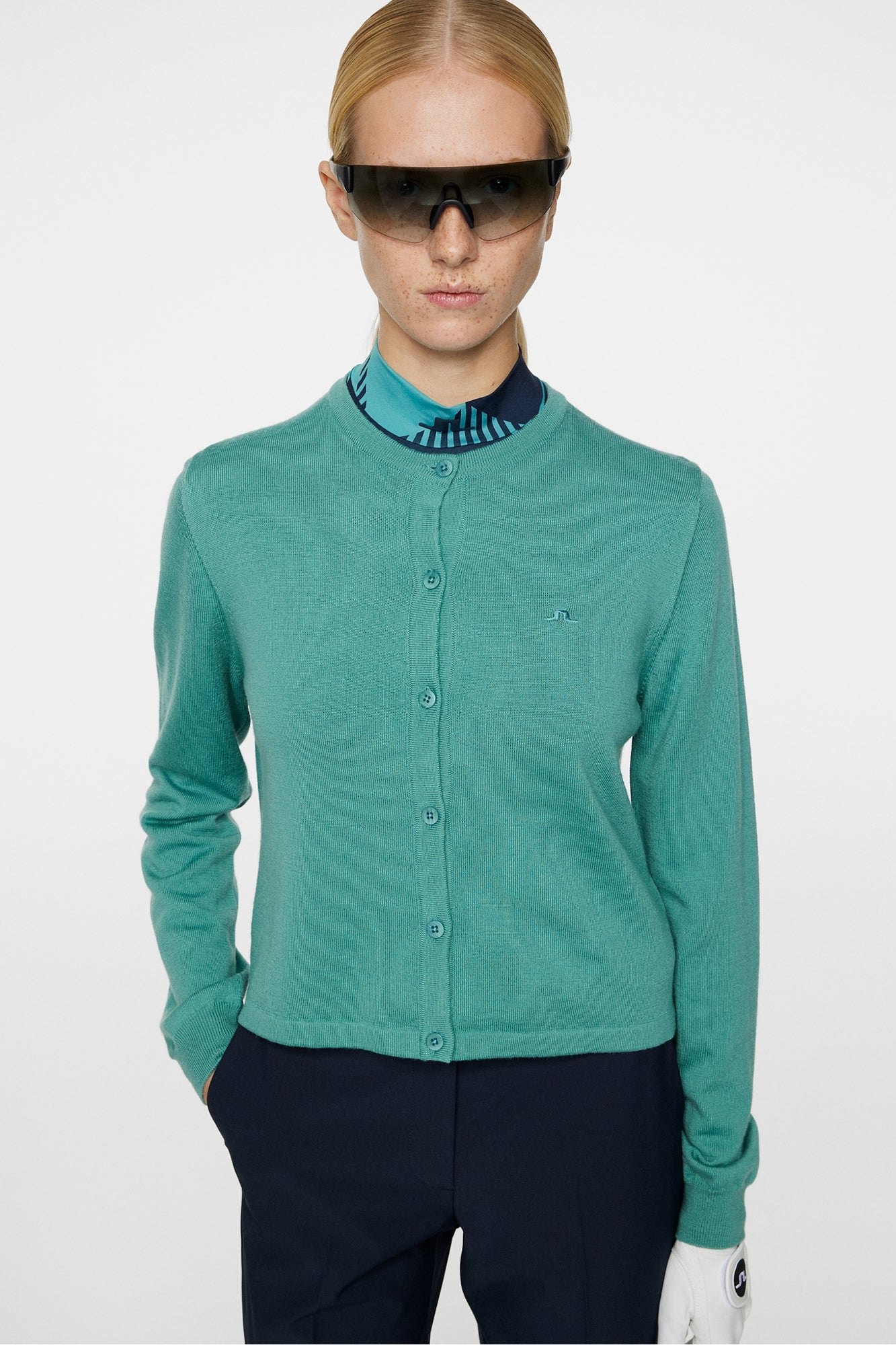 Women | Thalia Knitted Cardigan | Teal