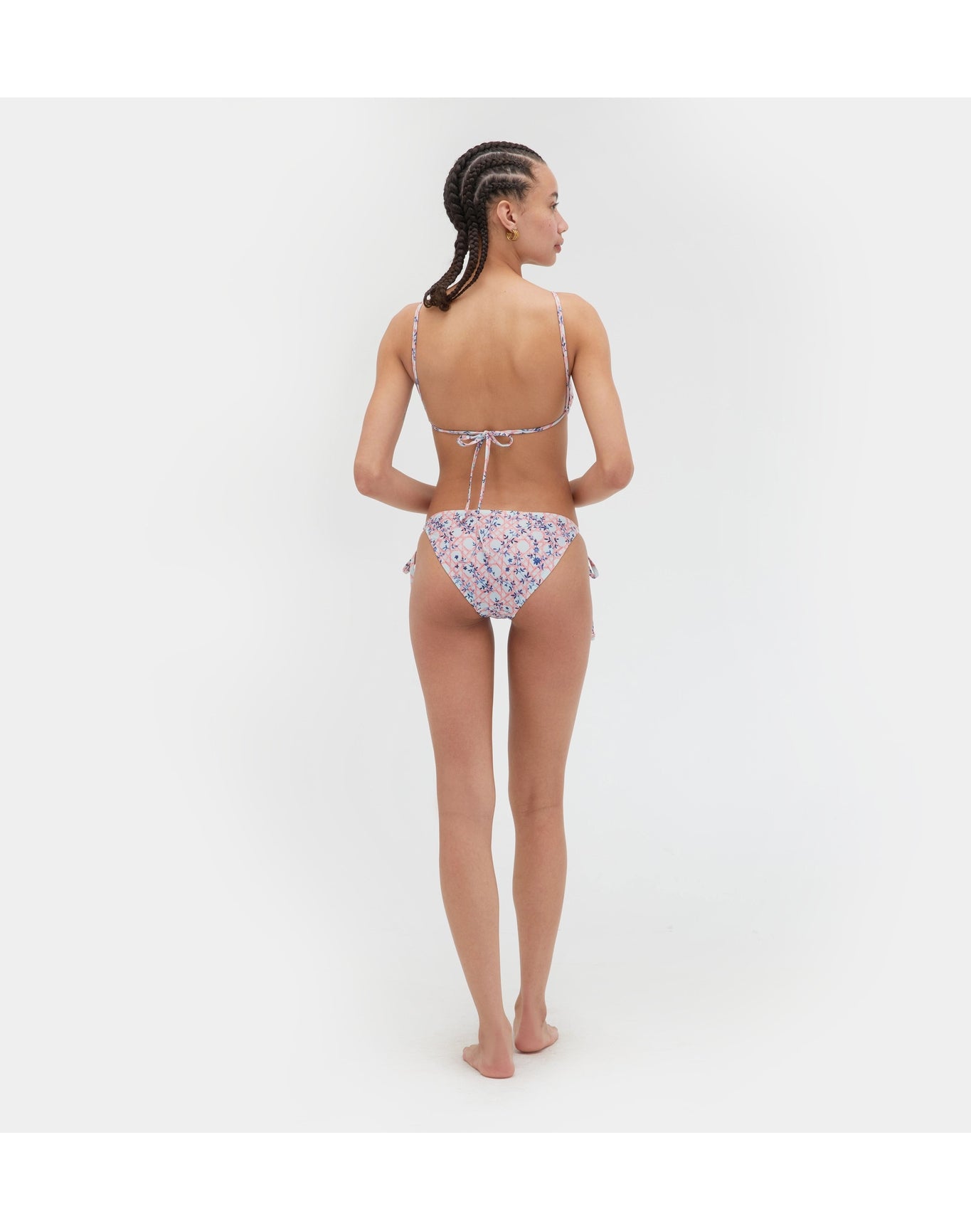Women | The Alessia Bikini | Pink Basketweave Vine