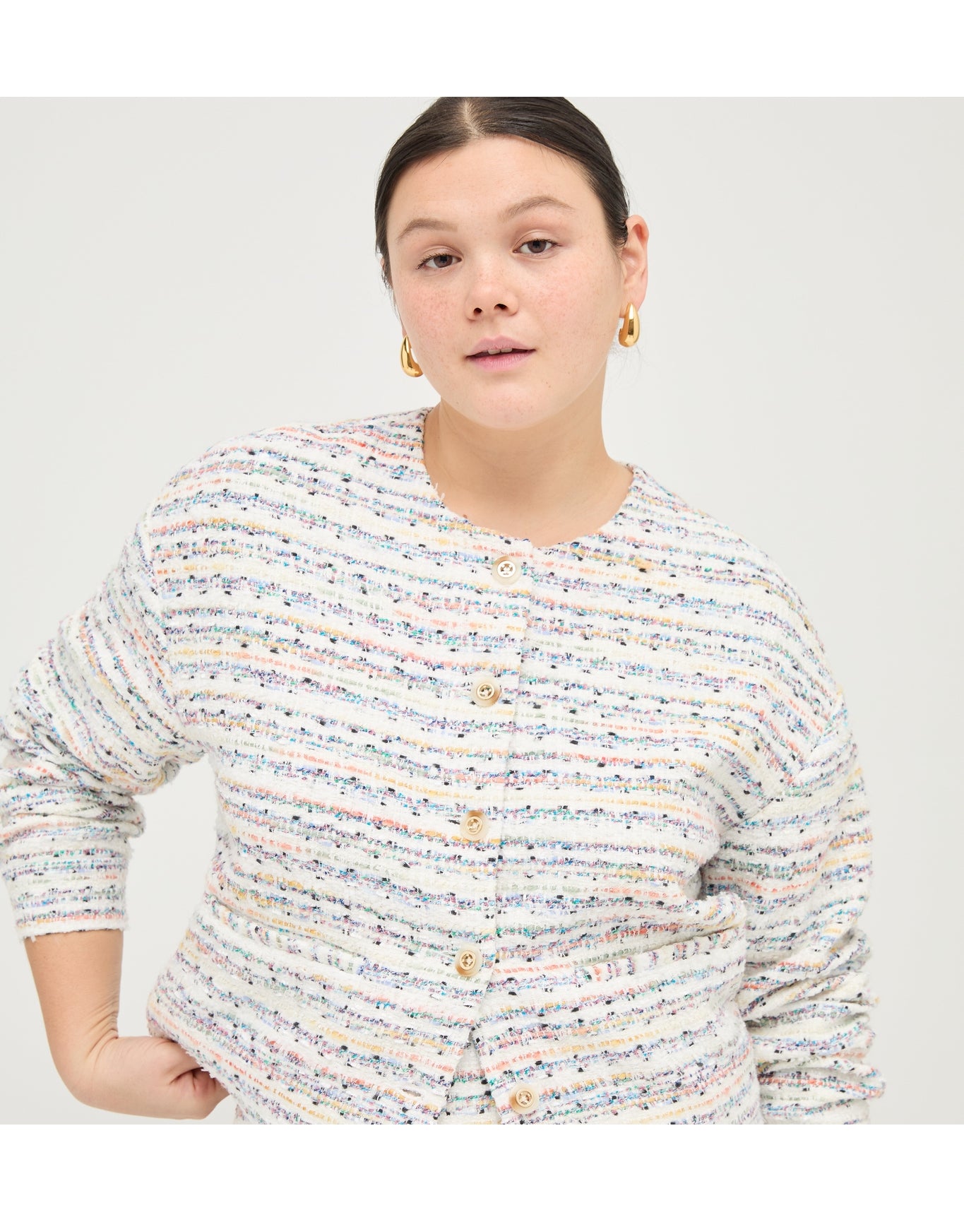 Women | The Ames Jacket | Tonal Multi Tweed