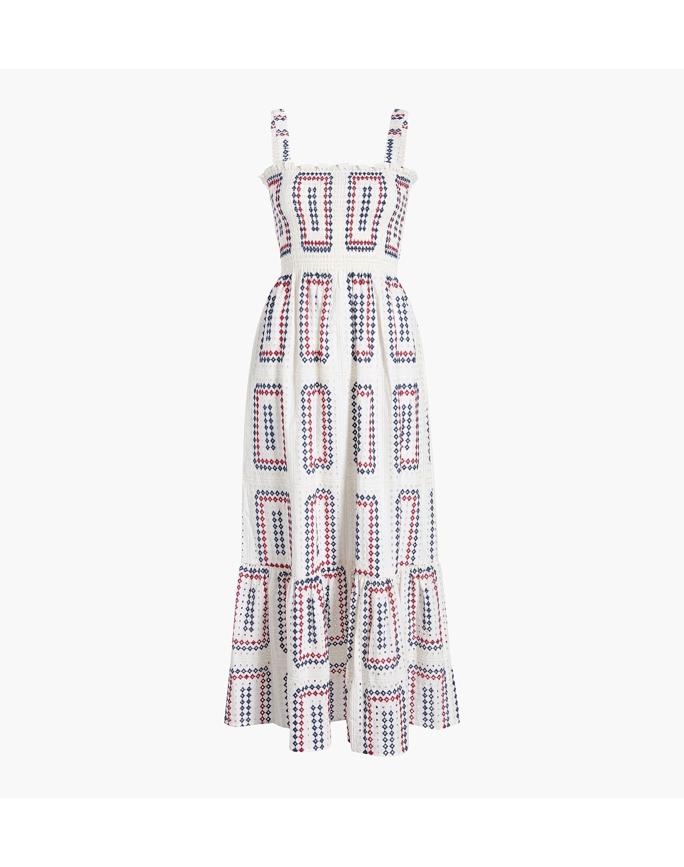 Women | The Anjuli Nap Dress | Geo Eyelet