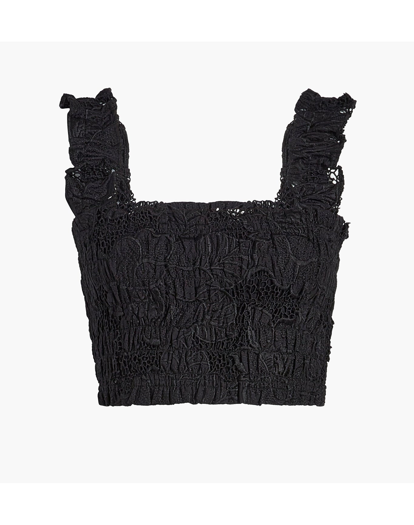 Women | The Azalea Nap Top | Black Floral Lace