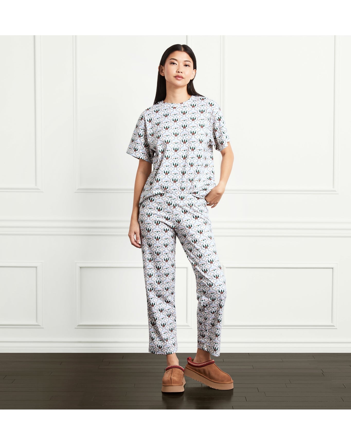 Women | The Charlotte Sleep Tee | Courchevel Toile Multi