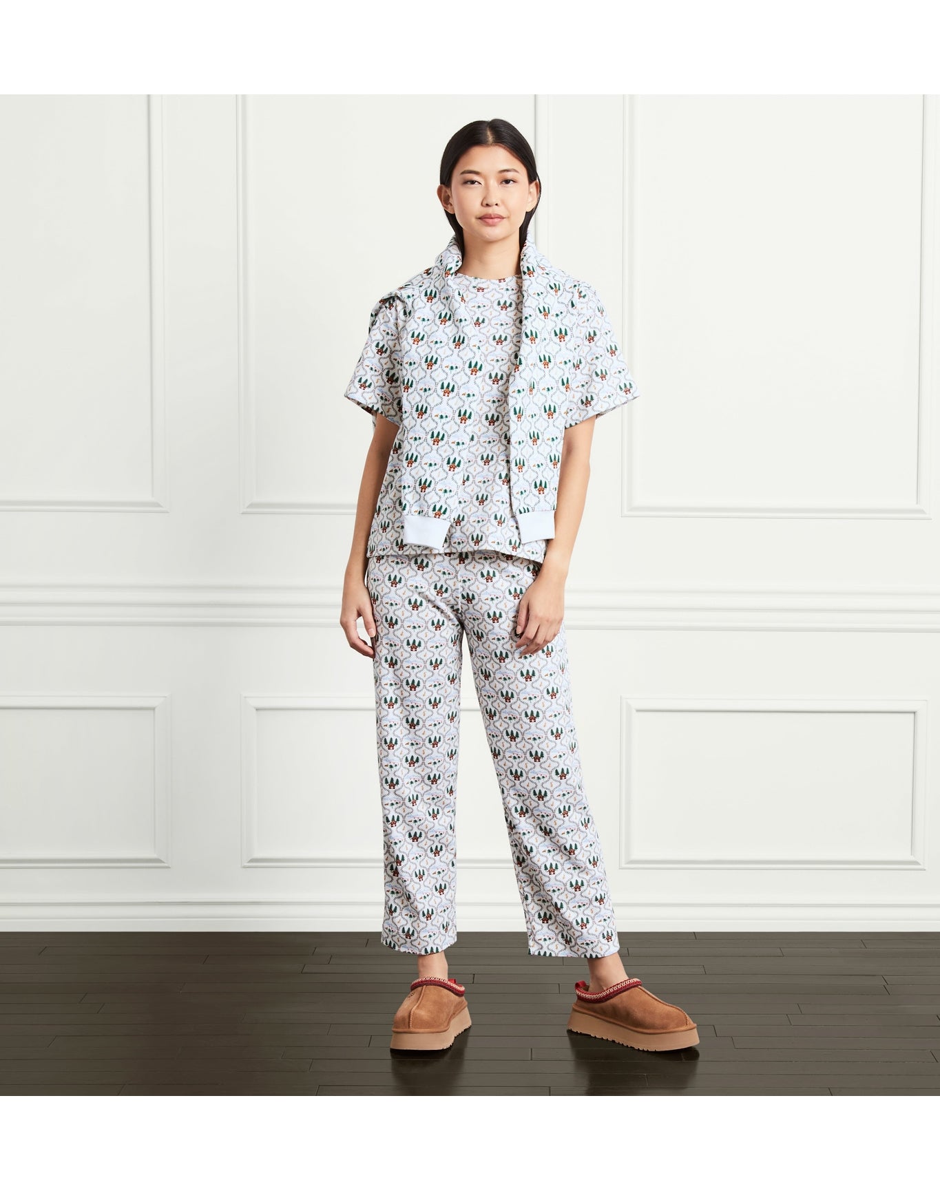 Women | The Charlotte Sleep Tee | Courchevel Toile Multi