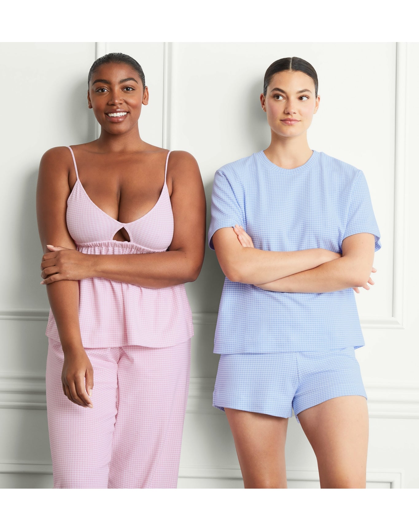 Women | The Charlotte Sleep Tee | Hydrangea Gingham