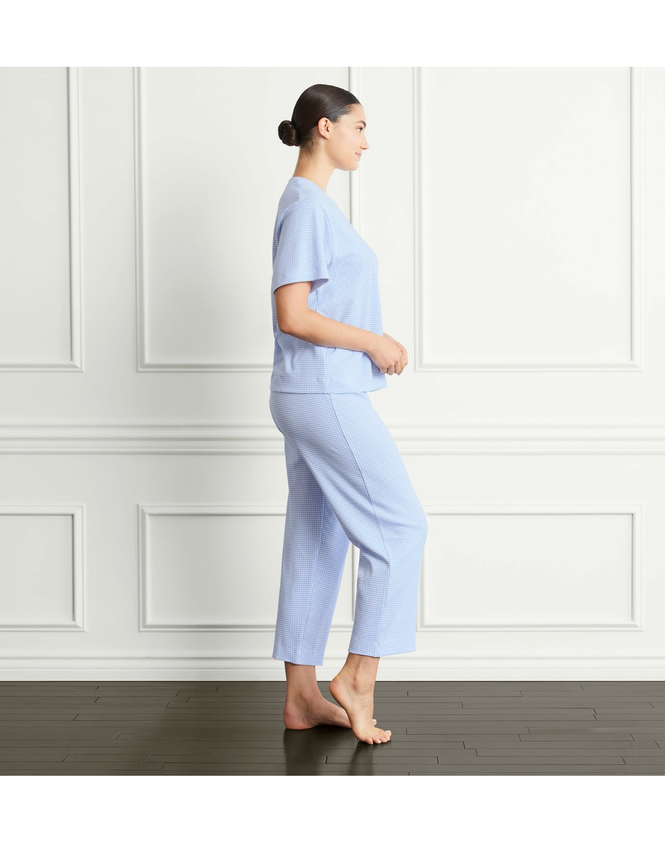 Women | The Charlotte Sleep Tee | Hydrangea Gingham