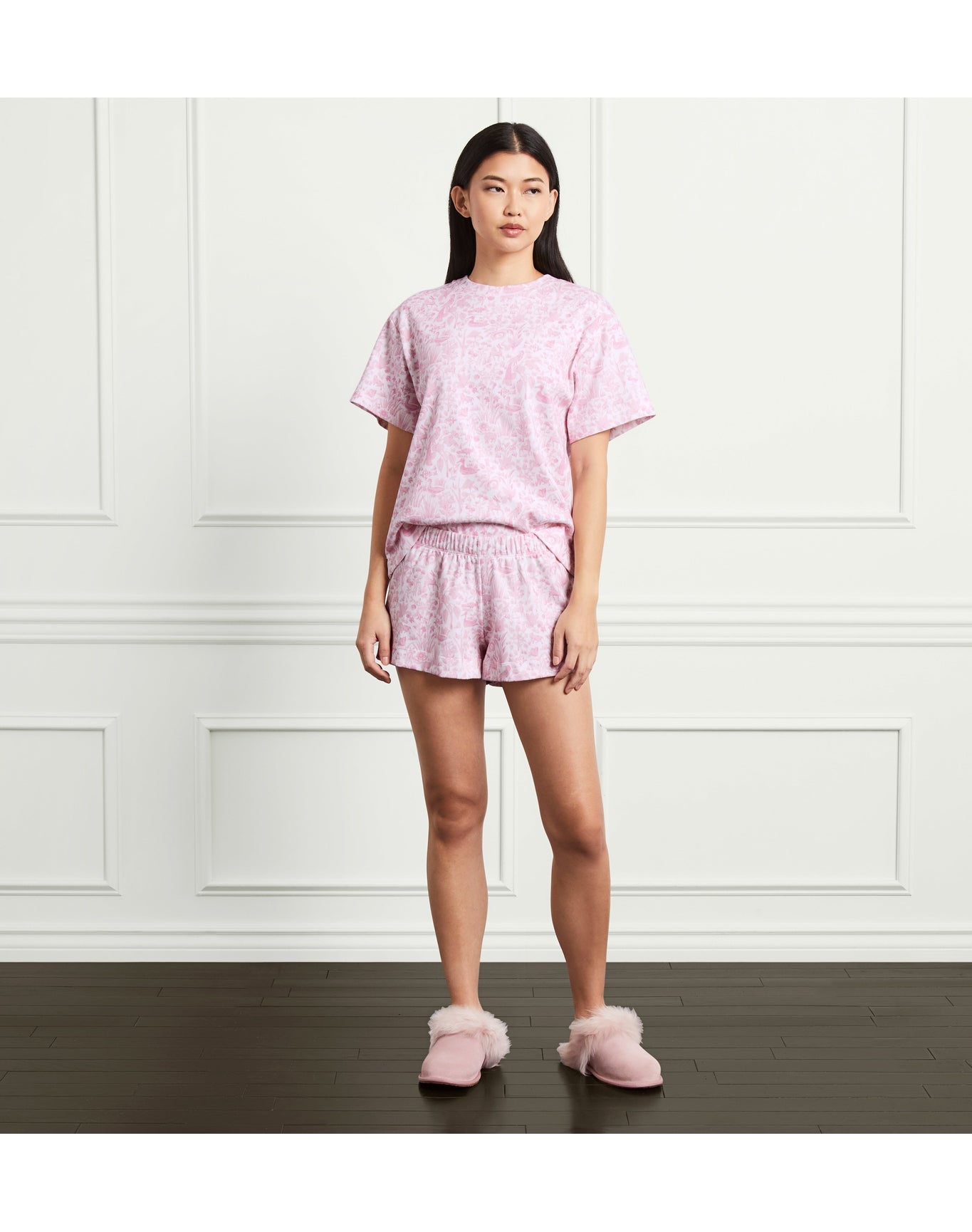 Women | The Charlotte Sleep Tee | Pink Sherwood Forest