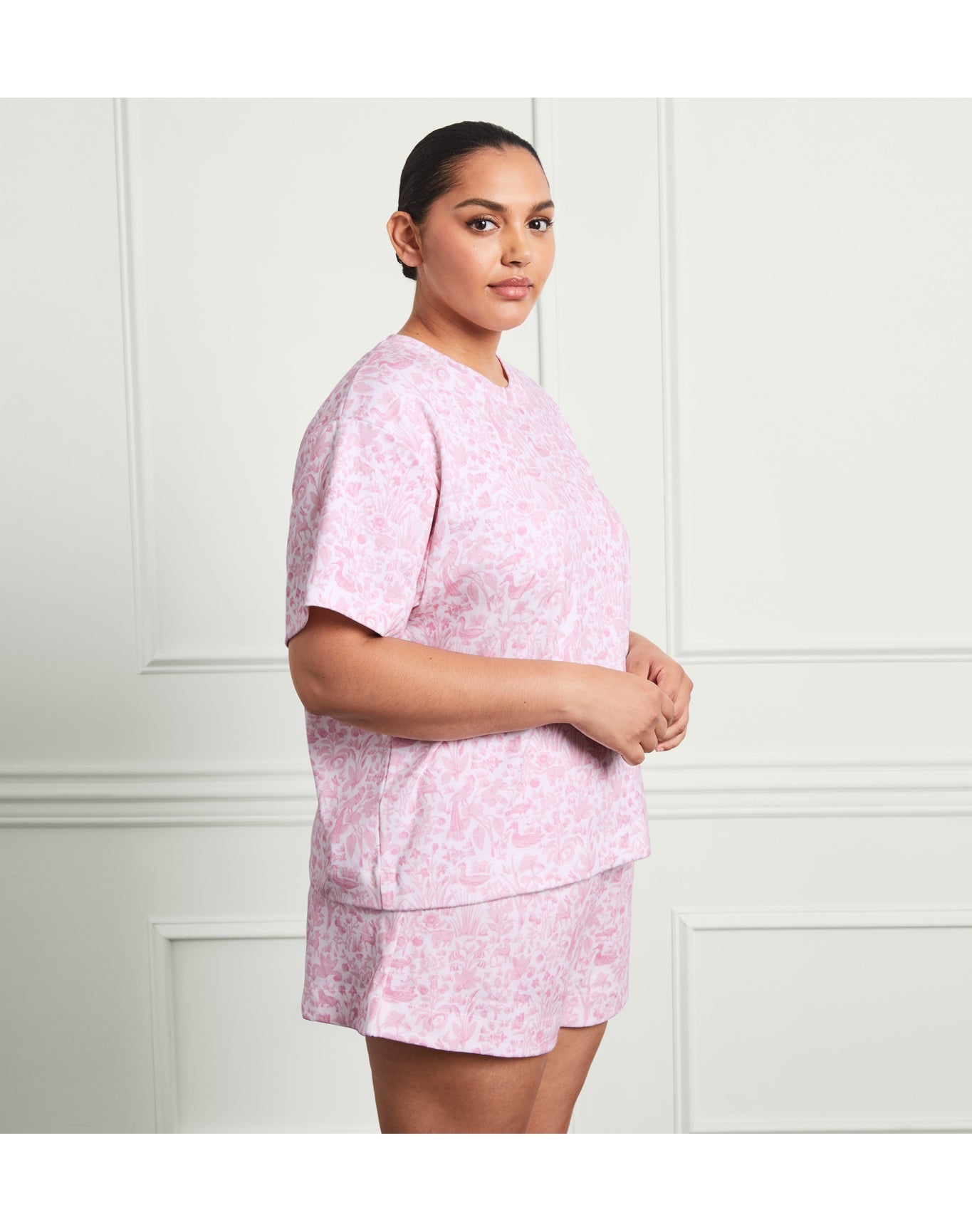Women | The Charlotte Sleep Tee | Pink Sherwood Forest