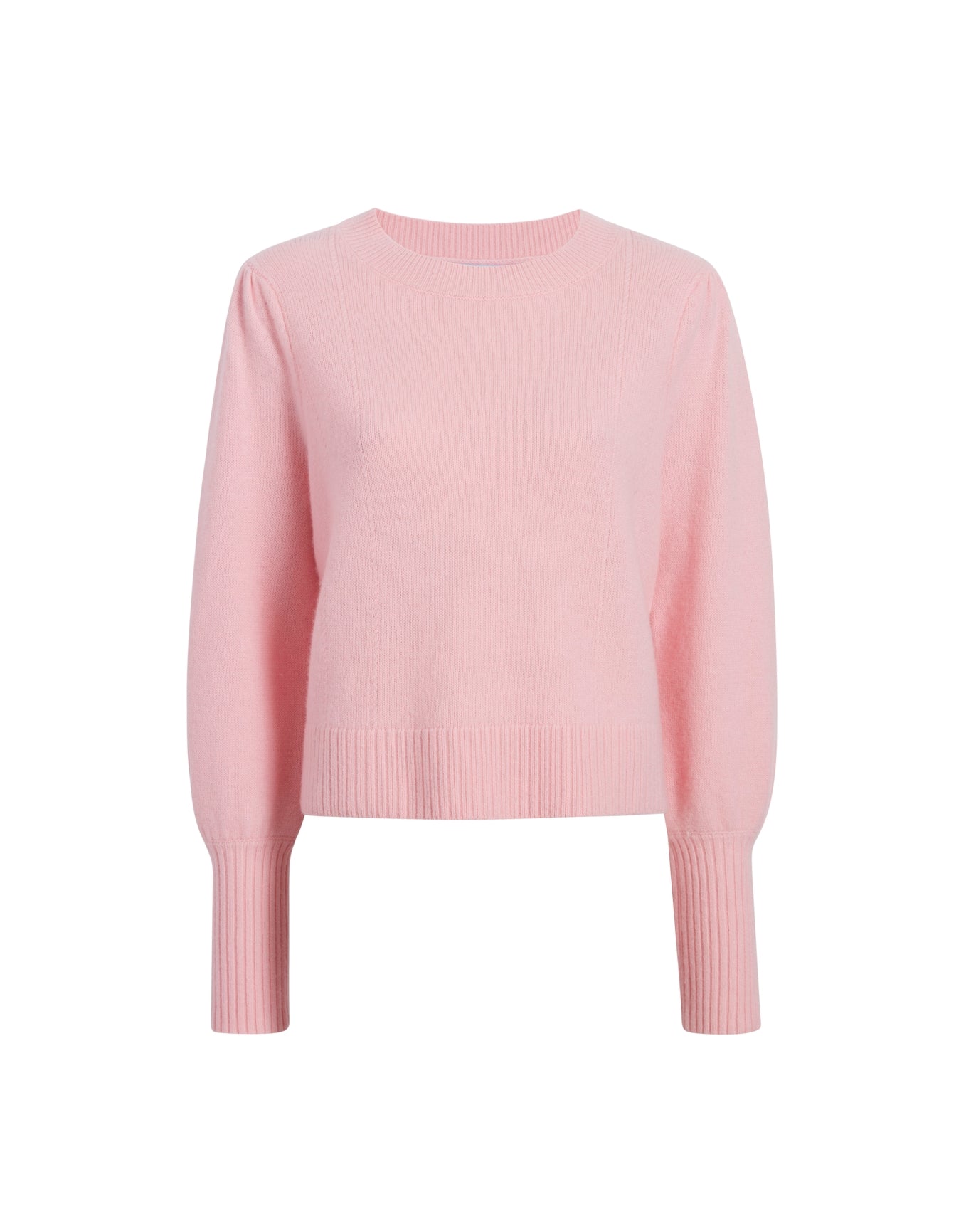 Women | The Cropped Sylvie Sweater | Candy Pink Merino Wool
