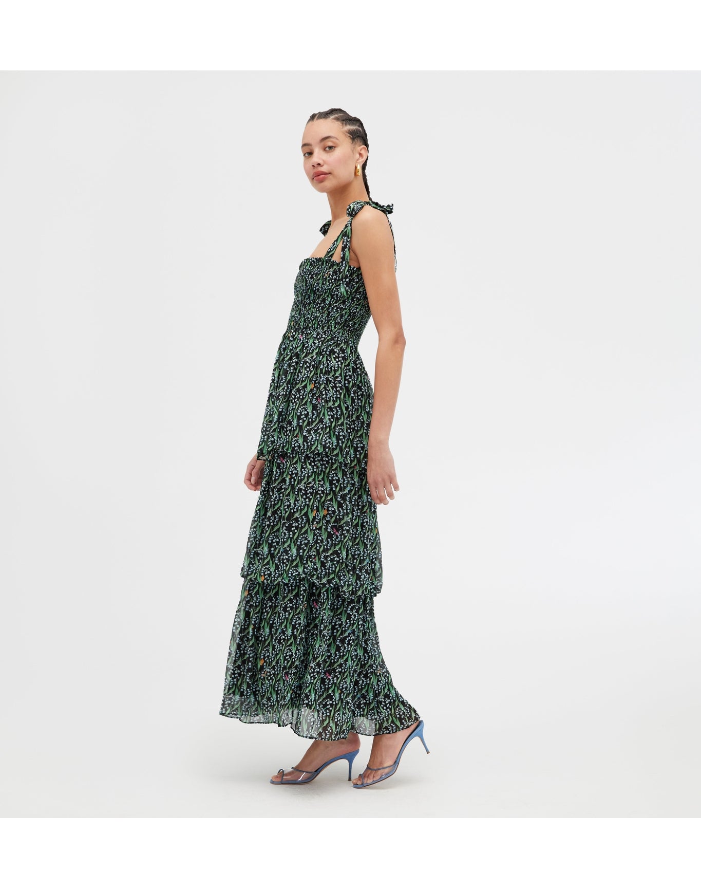 Women | The Elise Nap Dress | Black Lily of the Valley