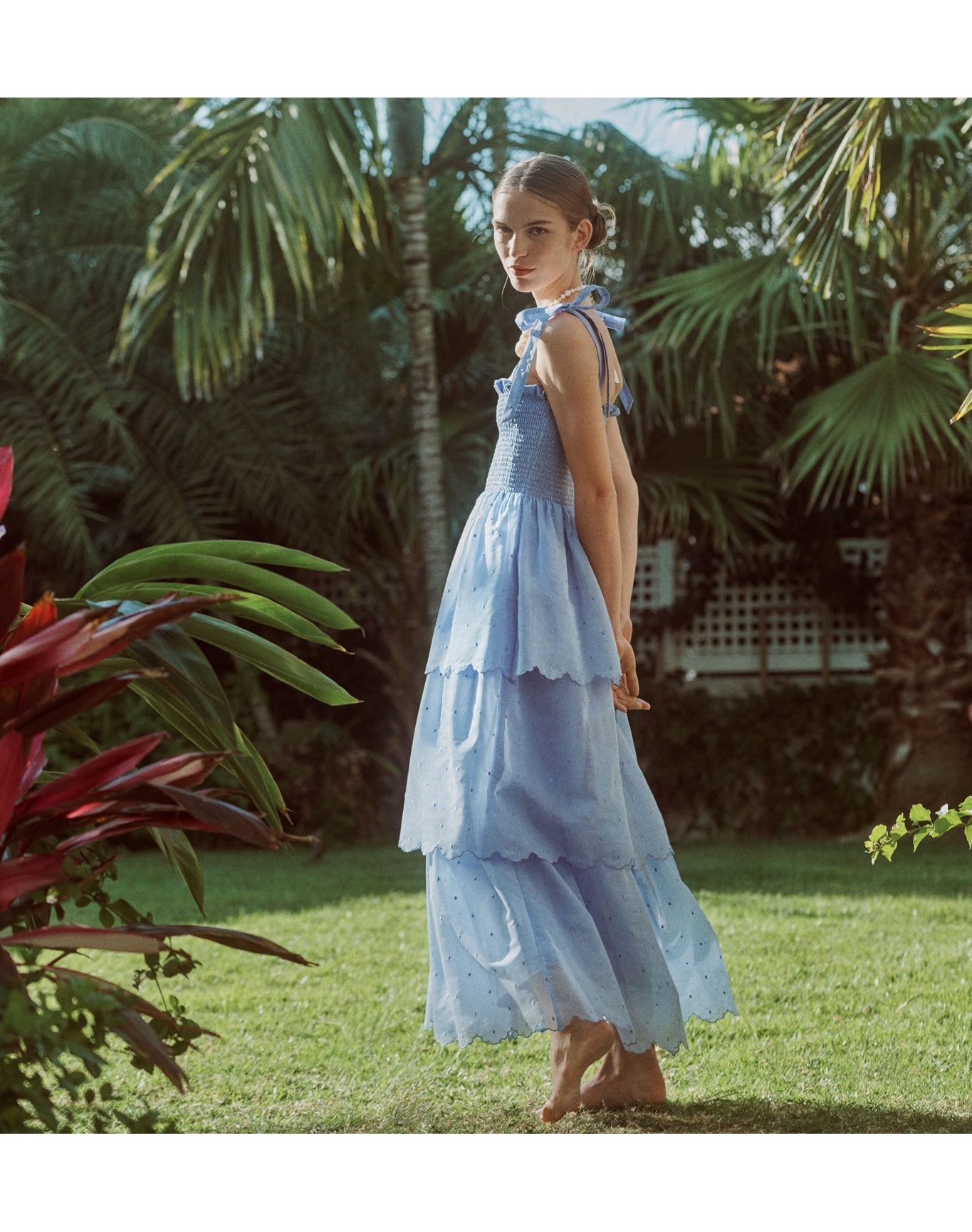 Women | The Elise Nap Dress | Hyacinth Organza Dot