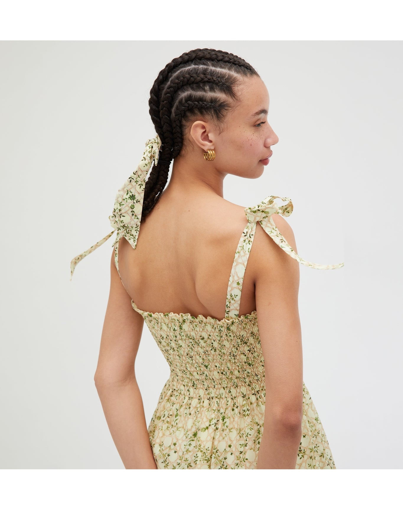 Women | The Elise Nap Dress | Yellow Basketweave Vine