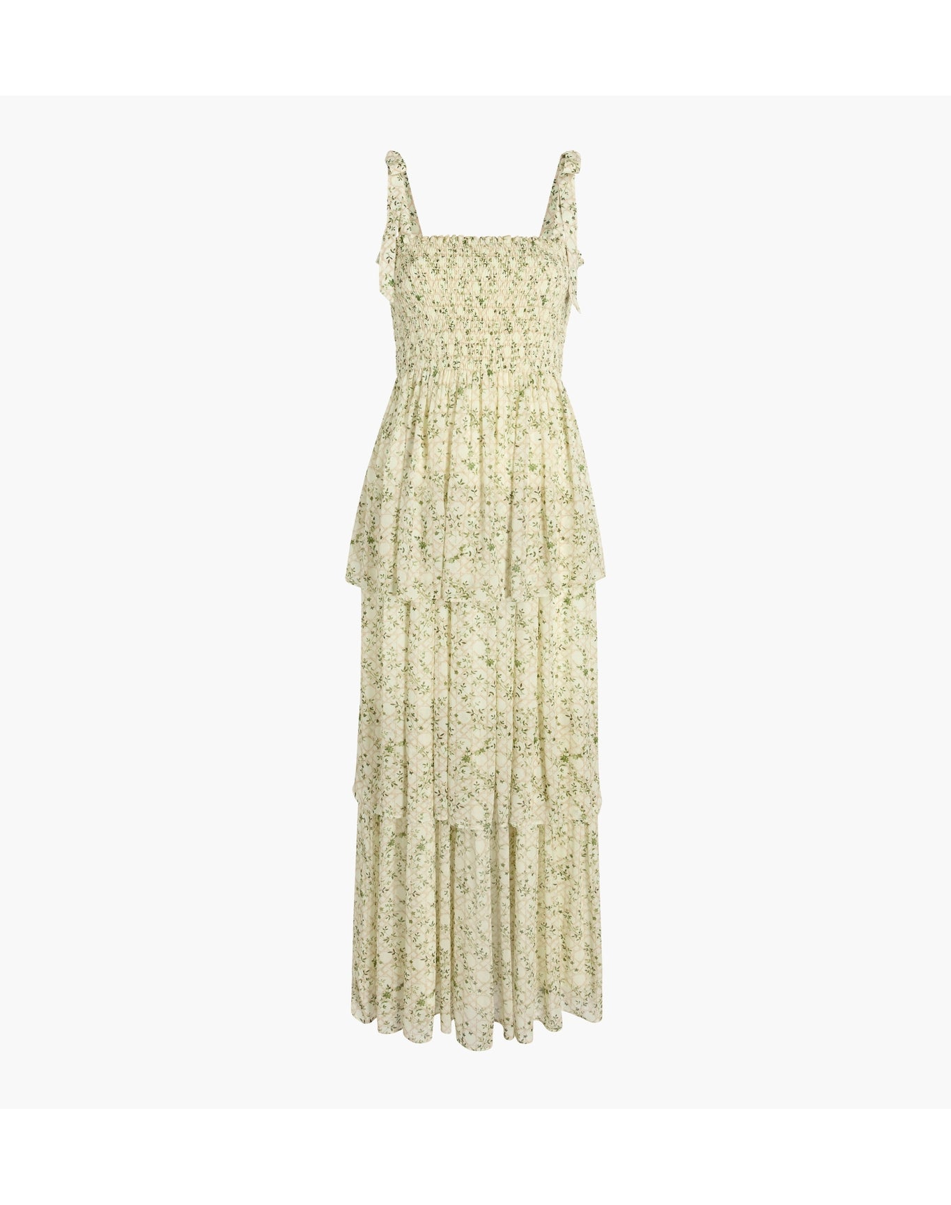 Women | The Elise Nap Dress | Yellow Basketweave Vine