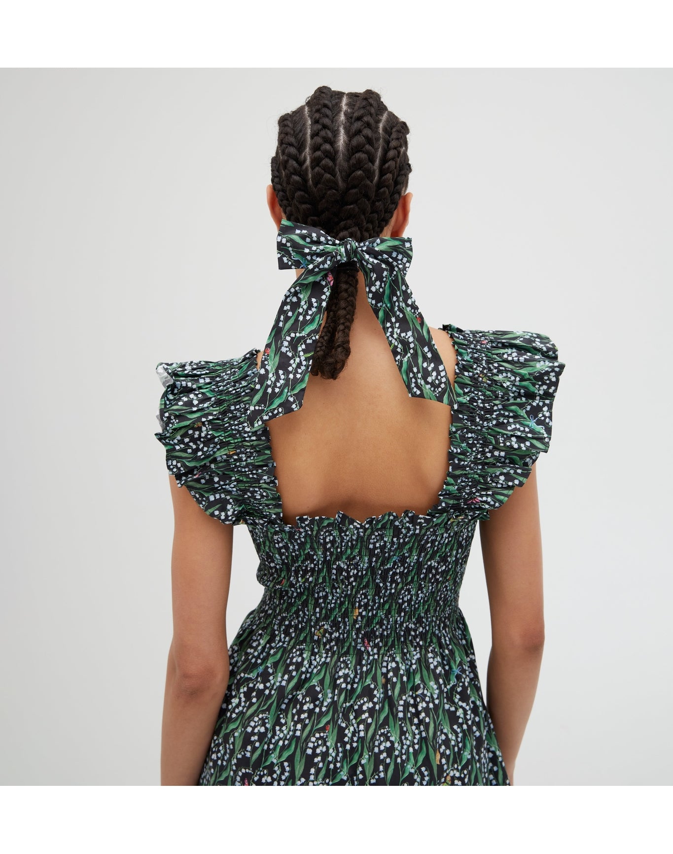 Women | The Ellie Nap Dress | Black Lily of the Valley