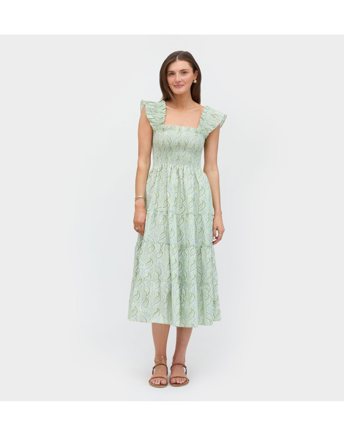 Women | The Ellie Nap Dress | F. Steiner & Co. Archive Eucalyptus Floral