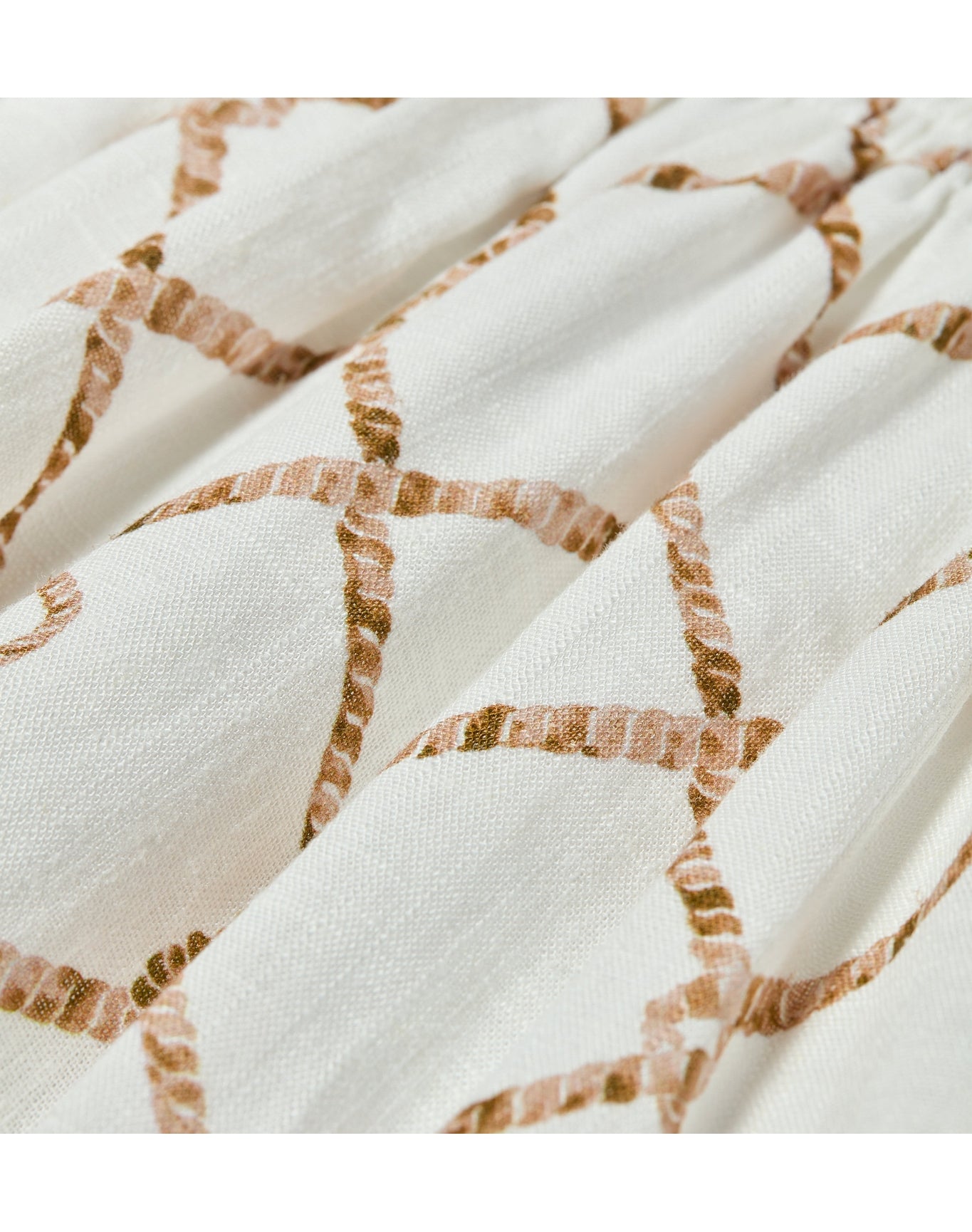 Women | The Ellie Nap Dress | Nautical Trellis Linen