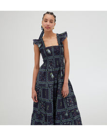 Women | The Ellie Nap Dress | Navy Floral Patchwork