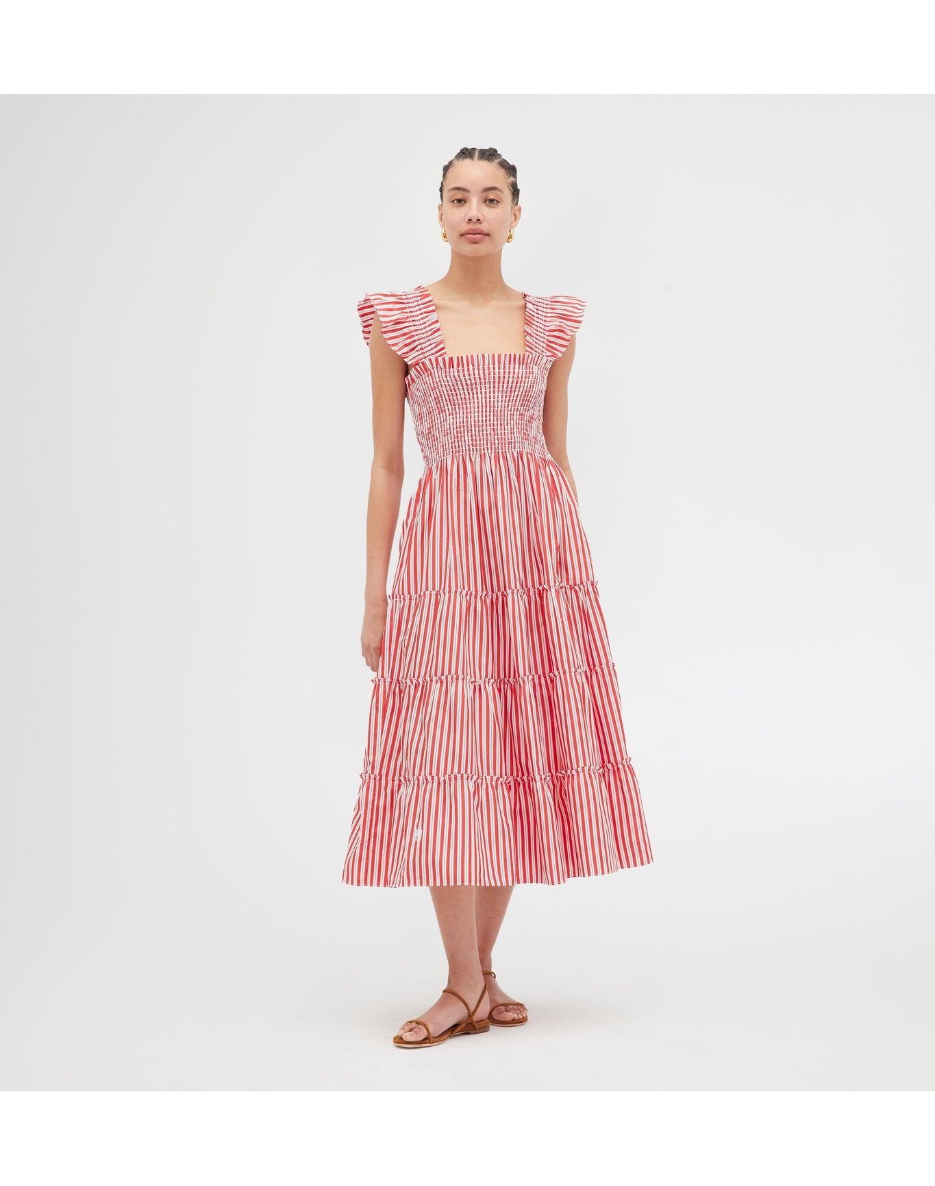 Women | The Ellie Nap Dress | Red Stripe