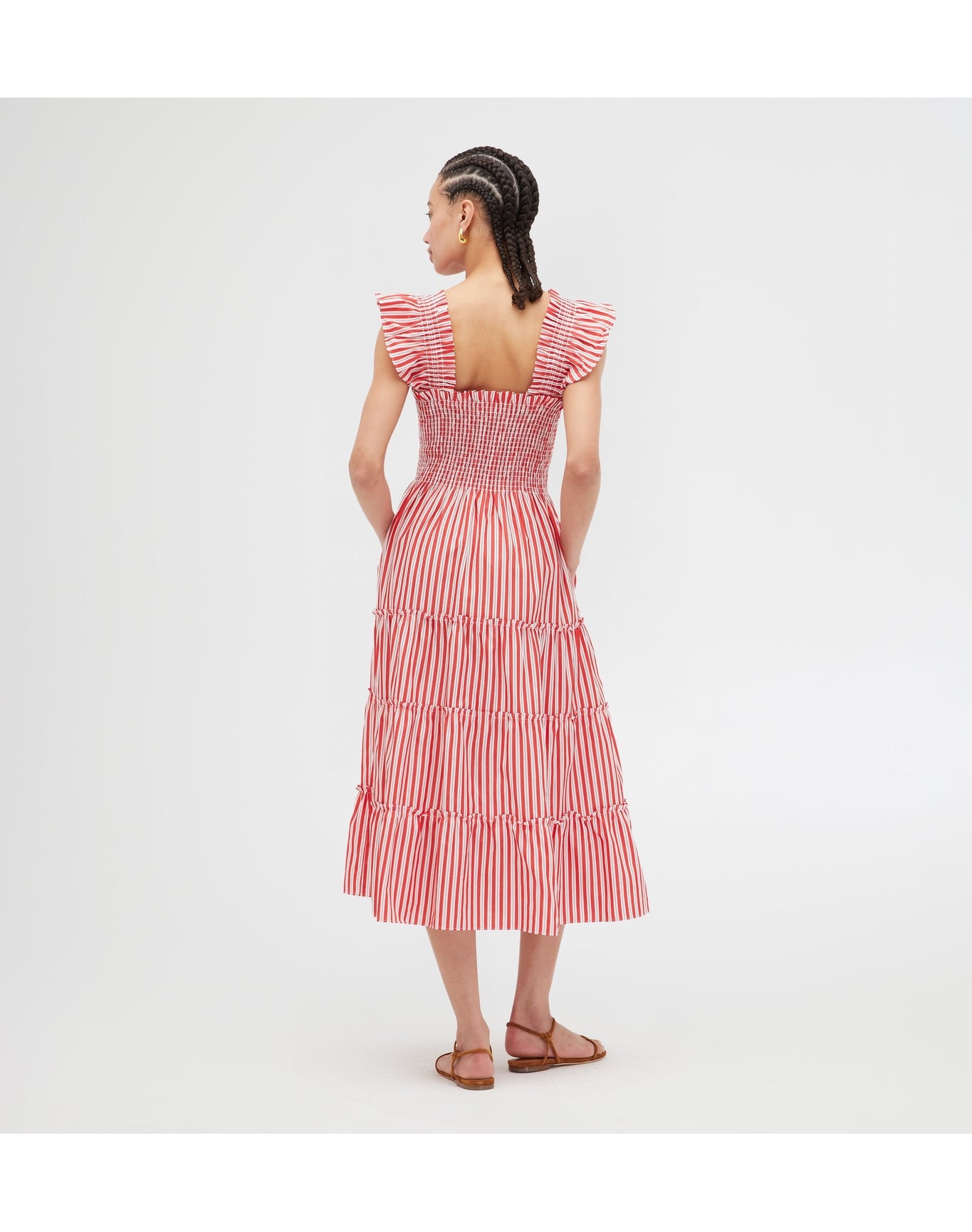 Women | The Ellie Nap Dress | Red Stripe