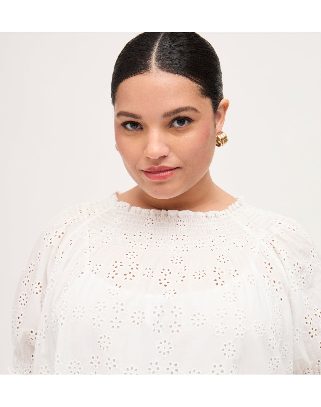 Women | The Eyelet Caroline Nap Dress | White Eyelet