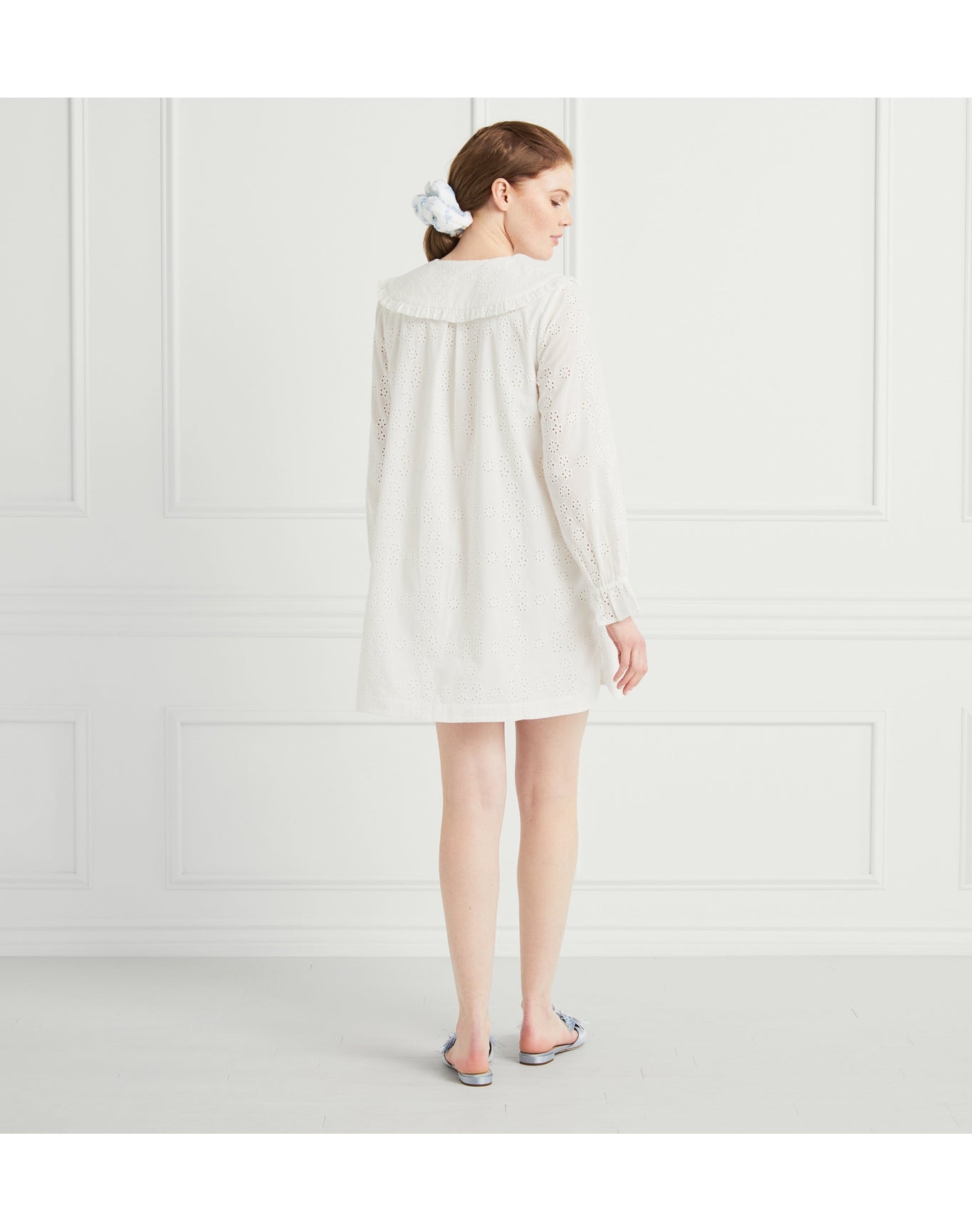 Women | The Eyelet Evelyn Dress | White