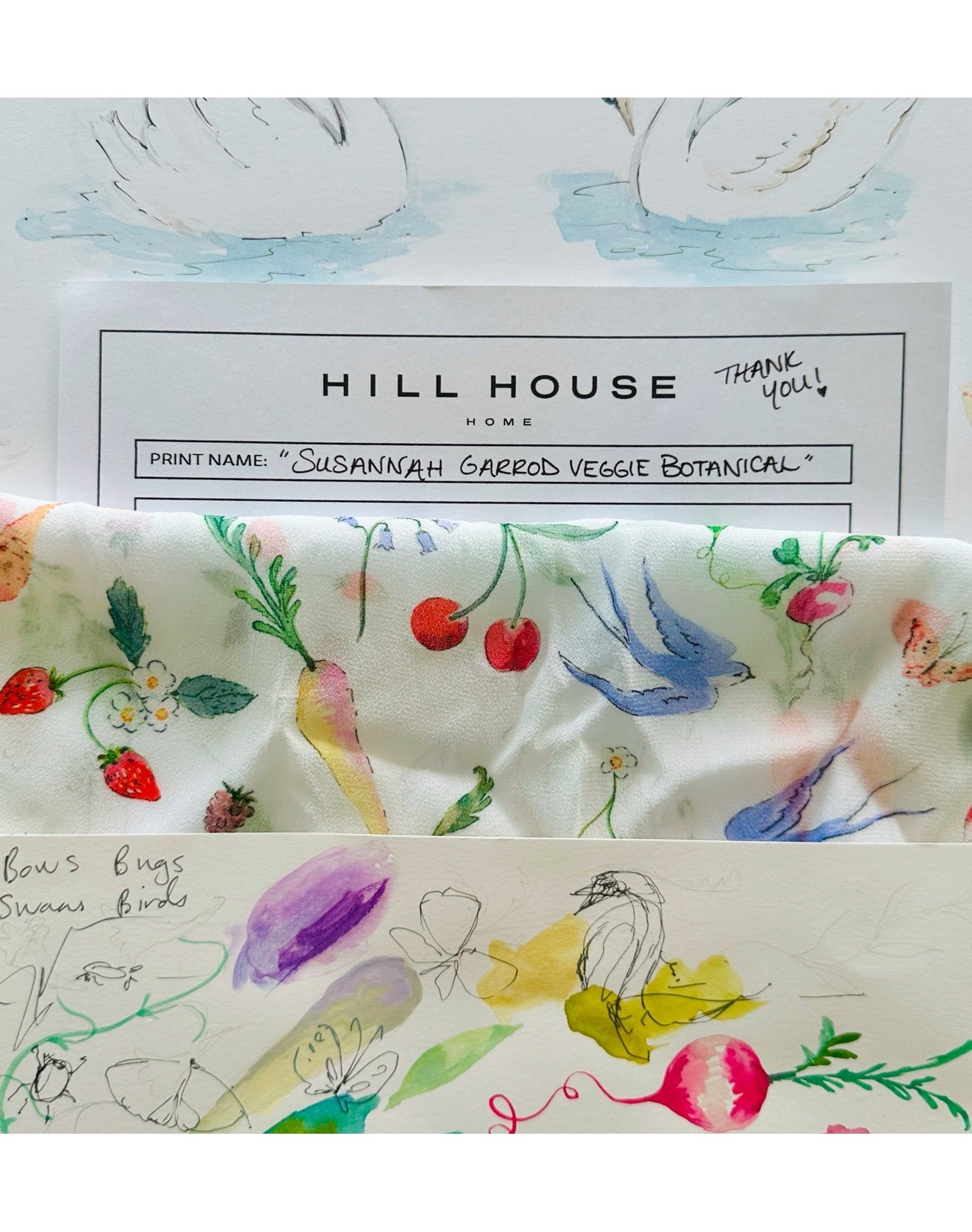 Women | The Grace Mini Nap Dress | Susannah Garrod Veggie Botanical