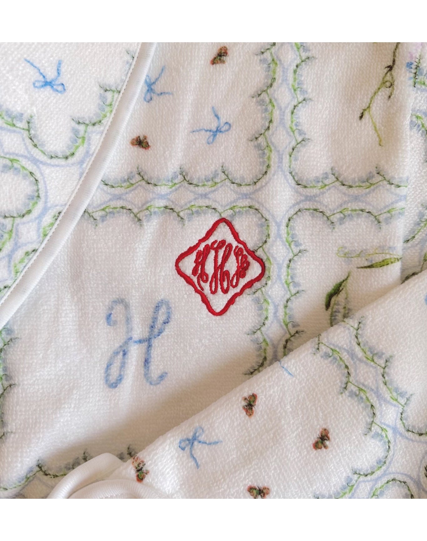 Women | The Hotel Robe | White Floral Patchwork