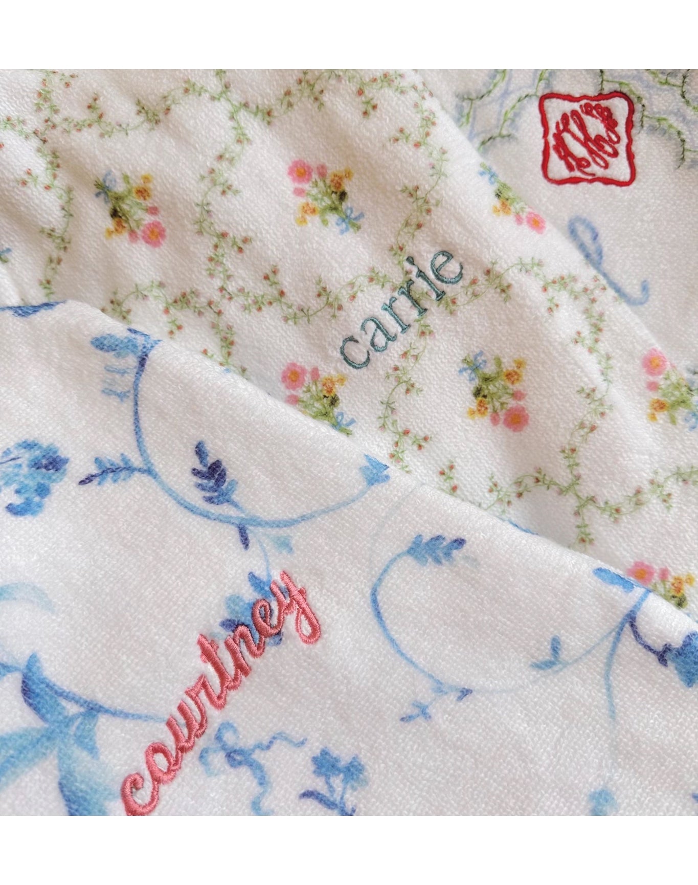 Women | The Hotel Robe | White Floral Patchwork