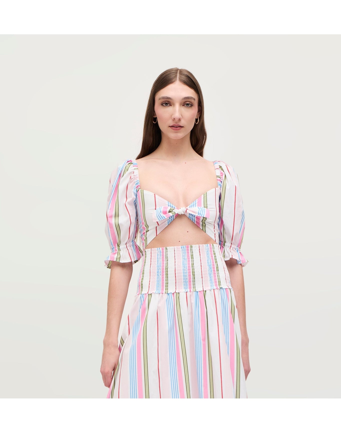 Women | The Isabella Top | Rainbow Stripe