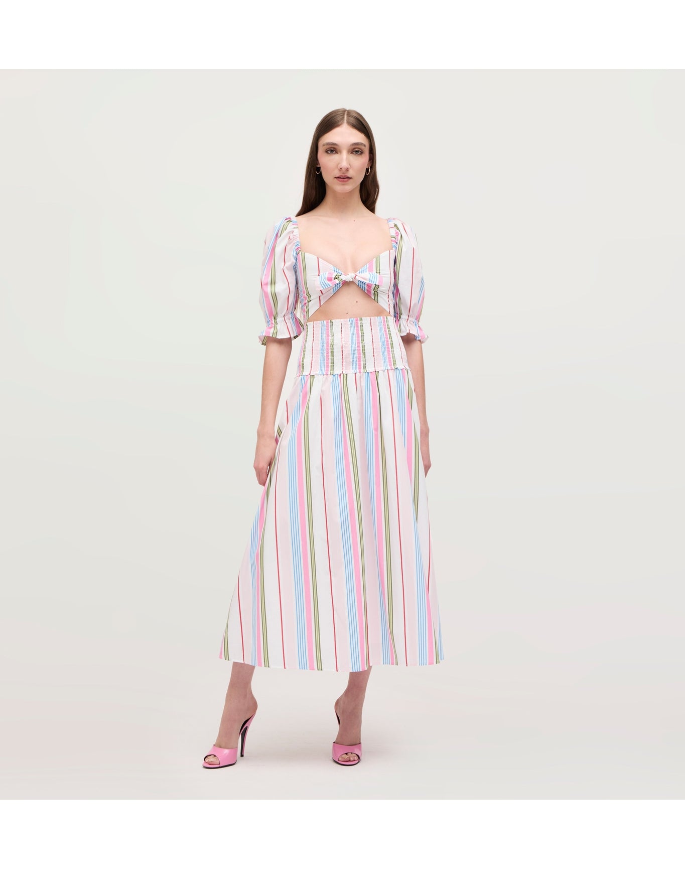 Women | The Isabella Top | Rainbow Stripe