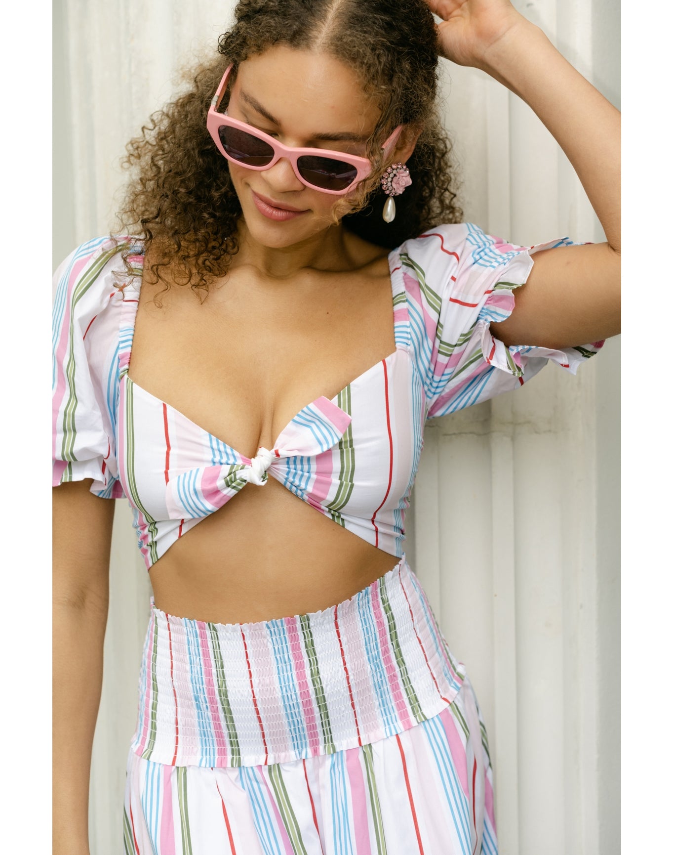Women | The Isabella Top | Rainbow Stripe