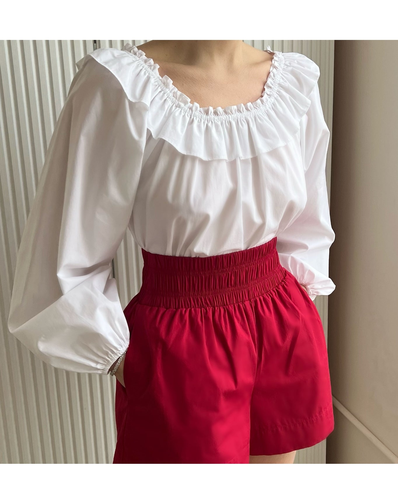 Women | The Lena Top | White Cotton