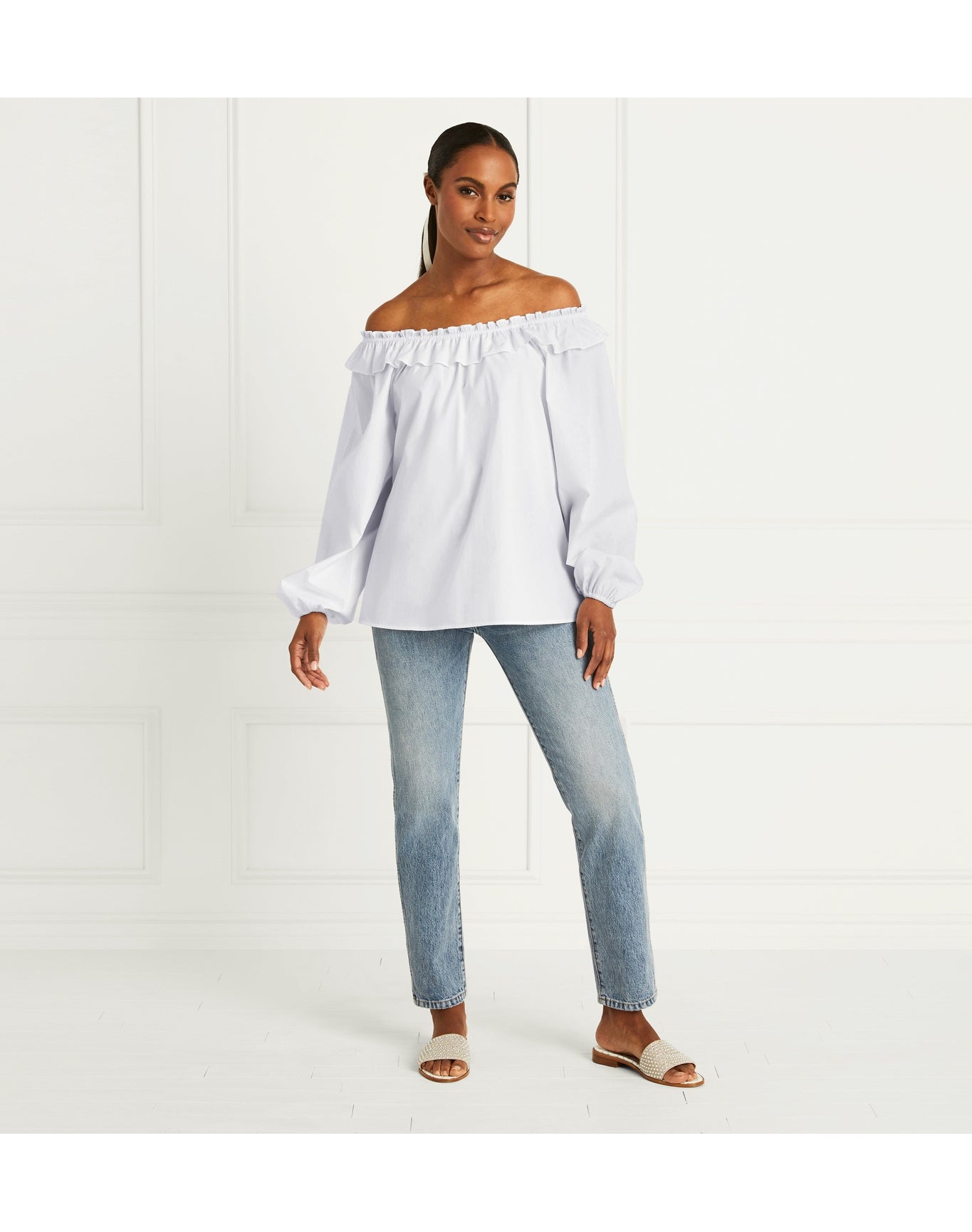 Women | The Lena Top | White Cotton