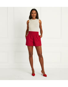 Women | The Livie Nap Shorts | Victorian Red Cotton