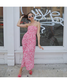 Women | The Lucy Dress | Strawberry Daiquiri Sherwood Forest