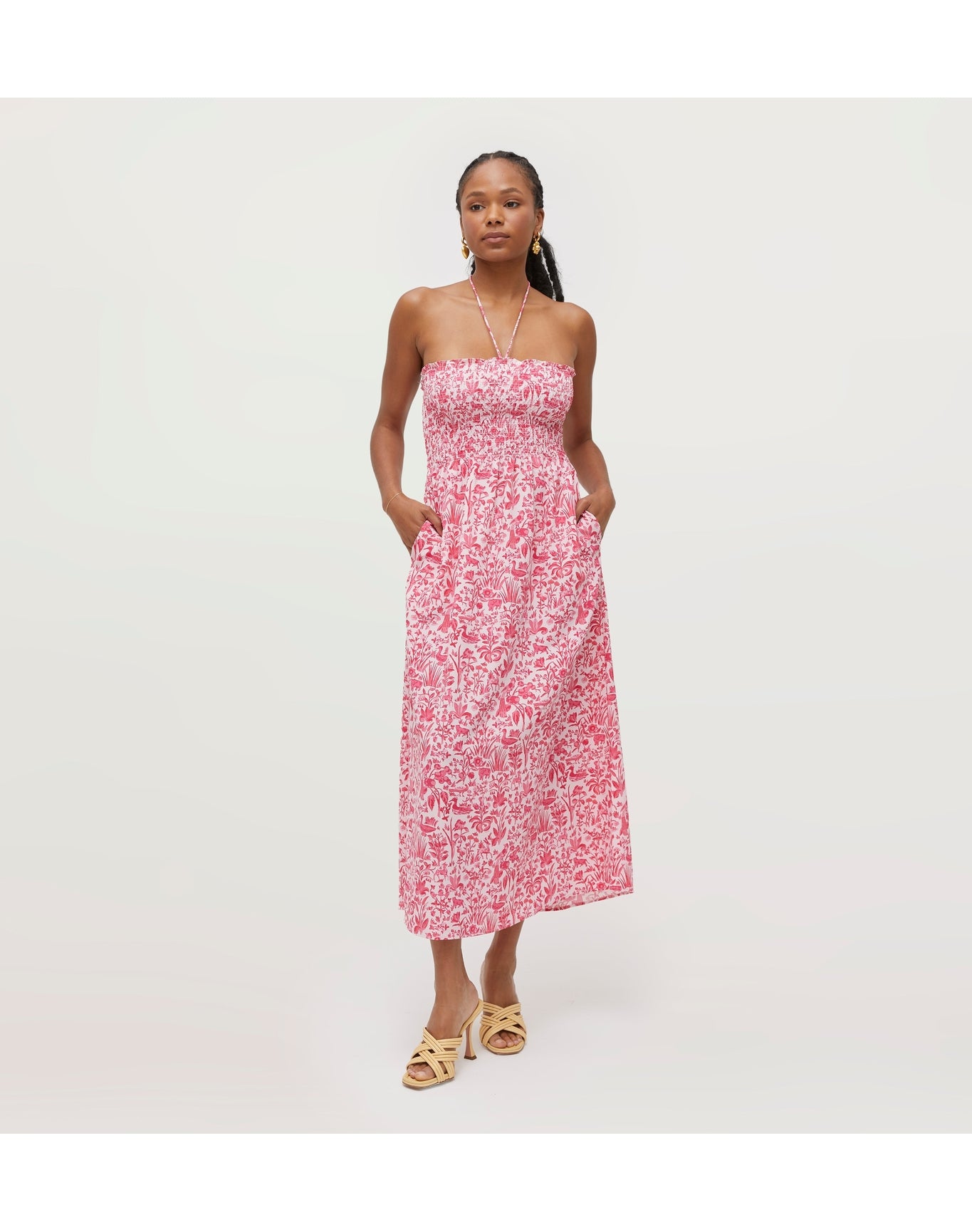 Women | The Lucy Dress | Strawberry Daiquiri Sherwood Forest