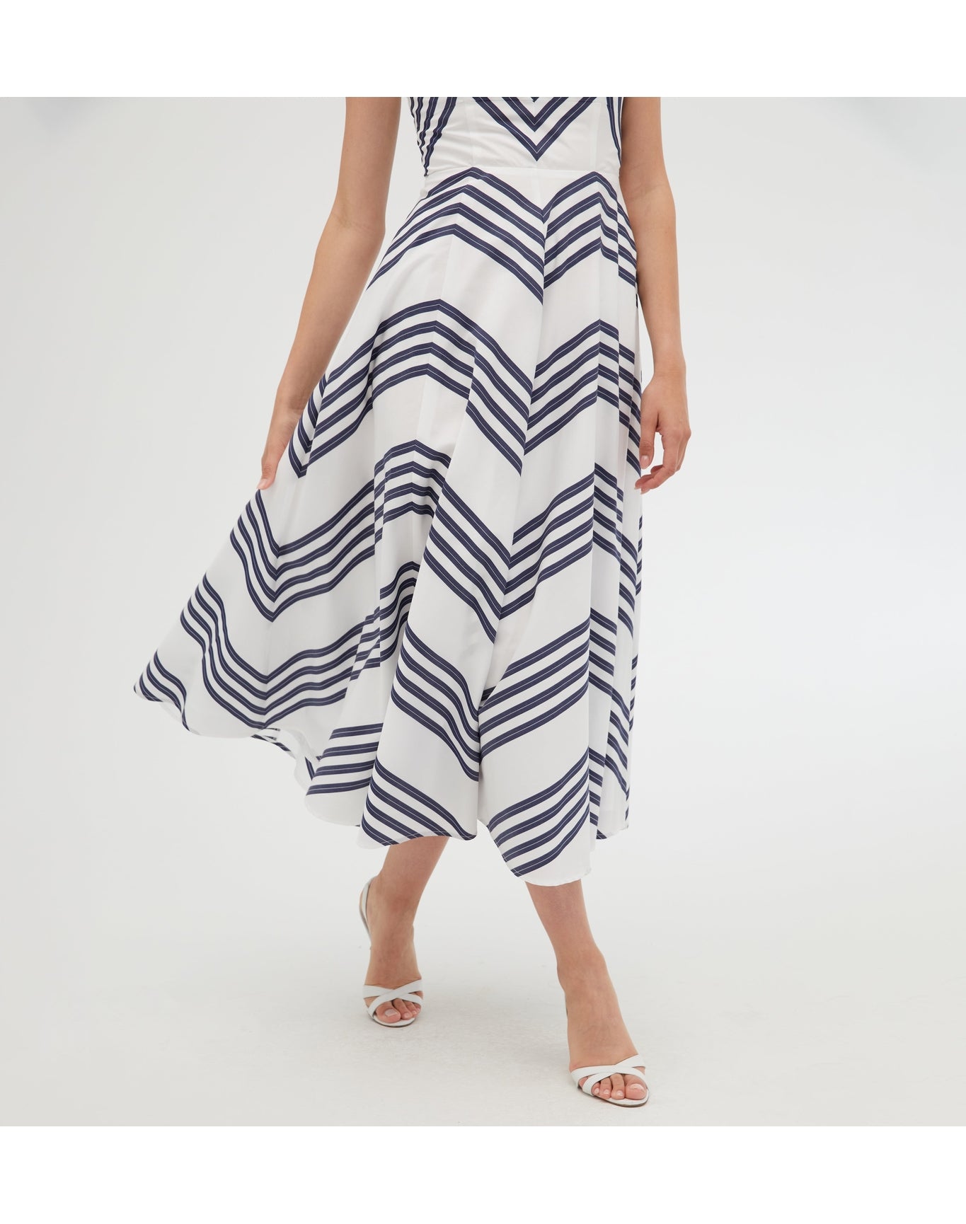 Women | The Margot Dress | Navy Stripe