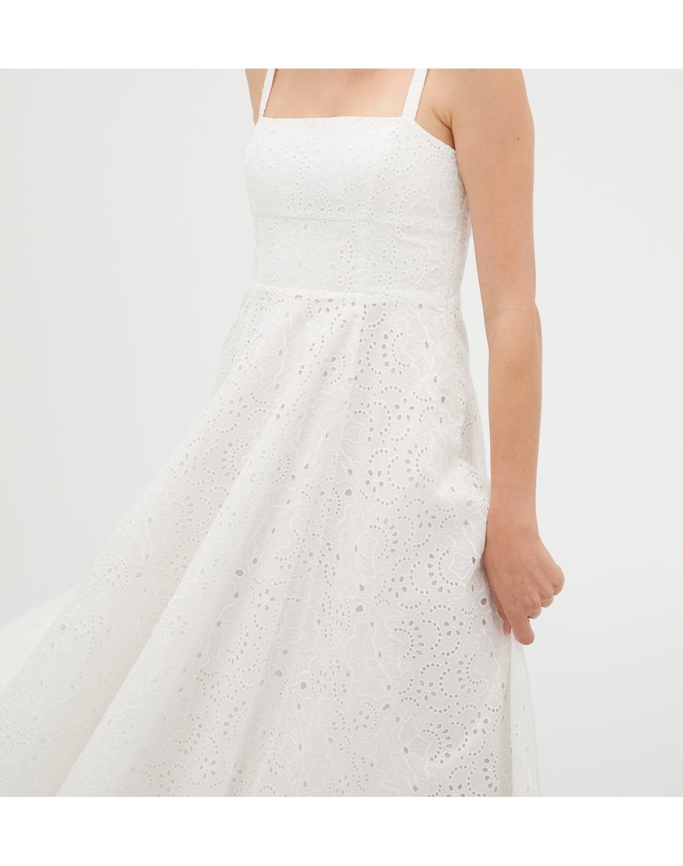 Women | The Margot Dress | White Broderie Anglaise