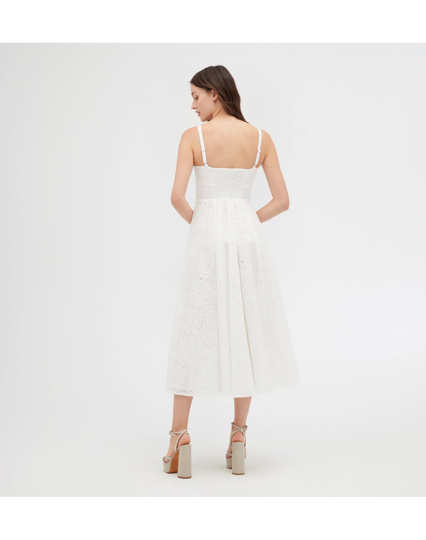 Women | The Margot Dress | White Broderie Anglaise
