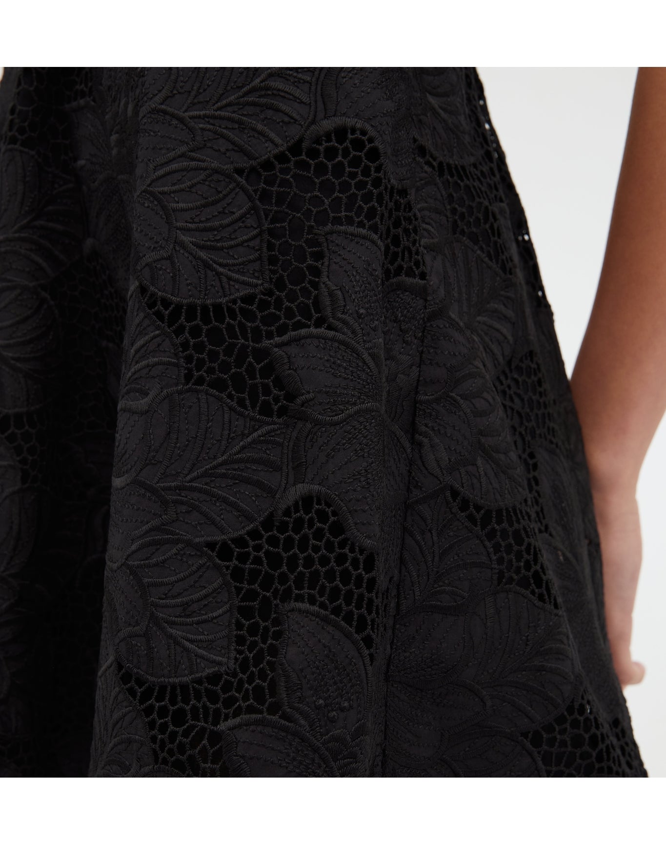 Women | The Matilda Mini Dress | Black Floral Lace
