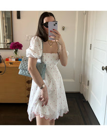 Women | The Matilda Mini Dress | Cherry Organza Dot