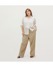Women | The Mellie Top | Ivory Georgette