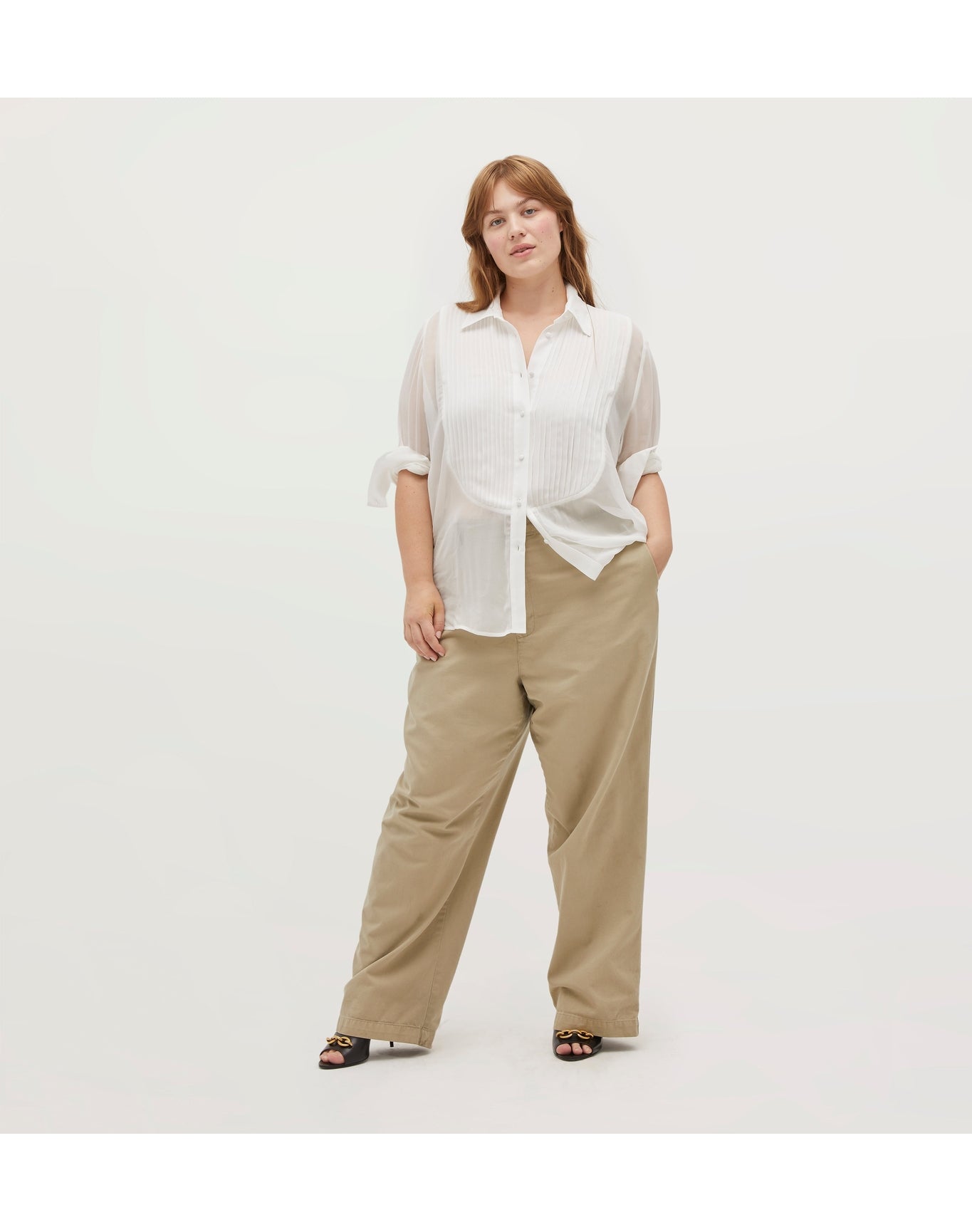 Women | The Mellie Top | Ivory Georgette