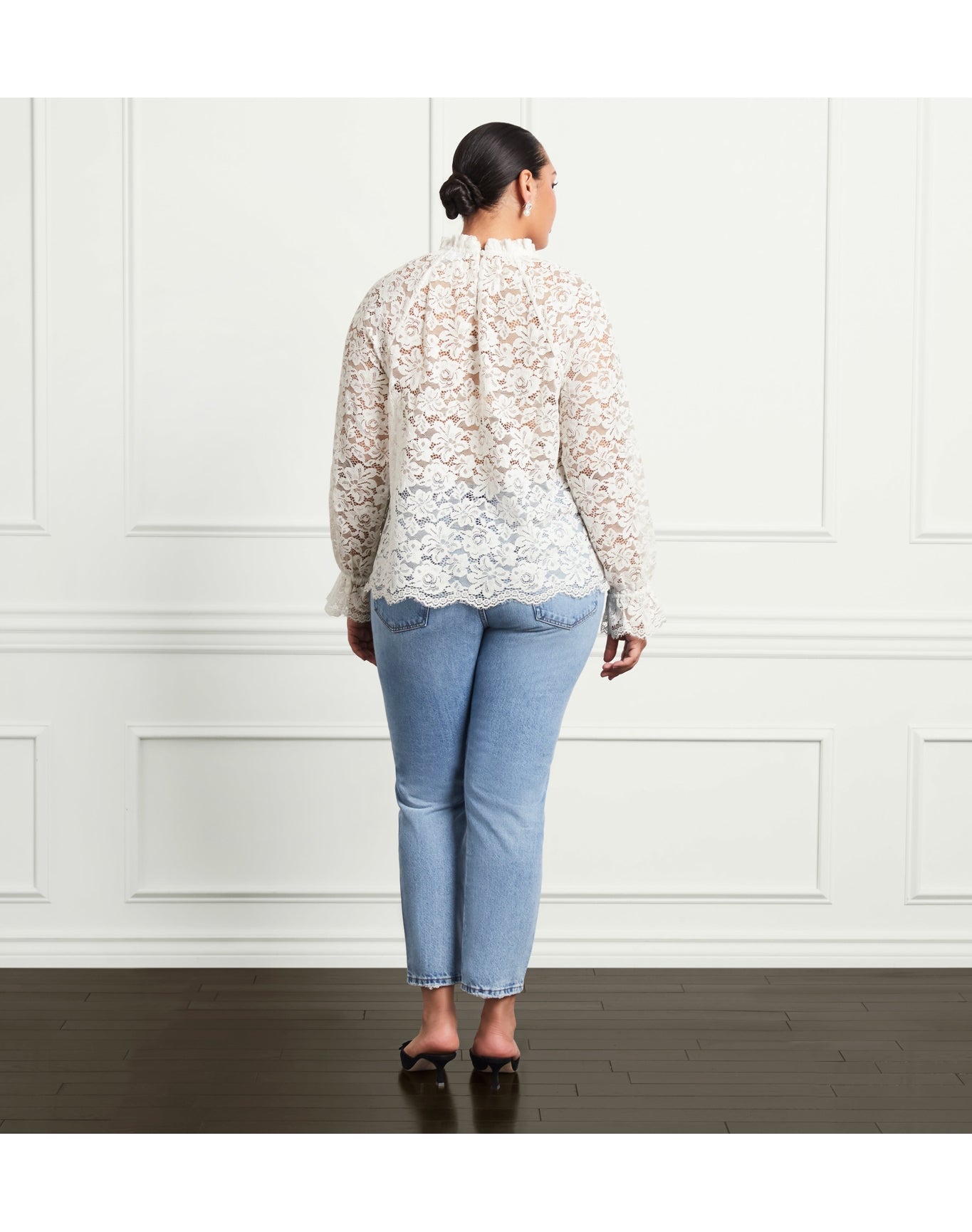 Women | The Millie Top | White Lace
