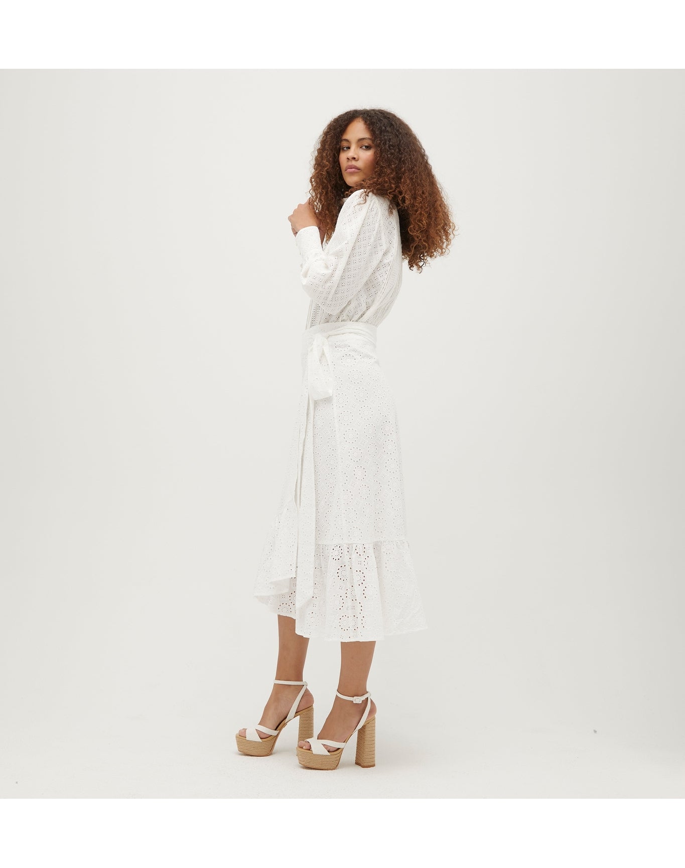 Women | The Mirabel Skirt | White Eyelet