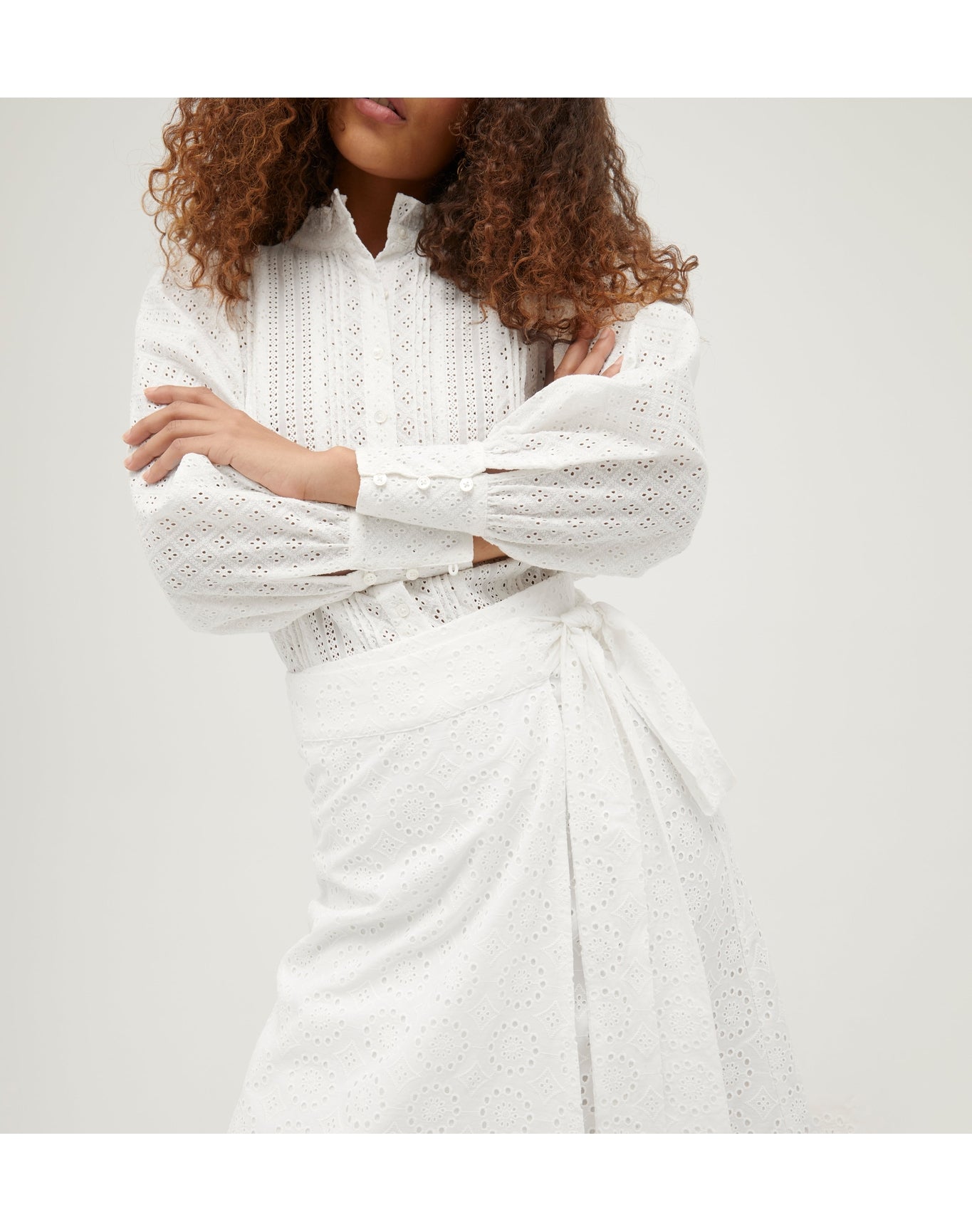 Women | The Mirabel Skirt | White Eyelet