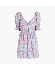 Women | The Ophelia Mini Dress | Pink Basketweave Vine