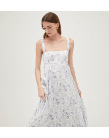 Women | The Rowena Dress | Pressed Flowers Satin Faille
